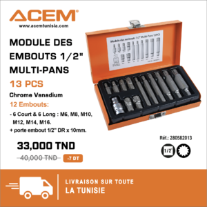 582013 - Module des embouts 1/2" Multi-pans