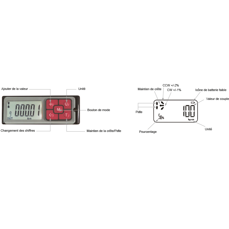 Clé dynamométrique Électronique 1/2" – Image 3