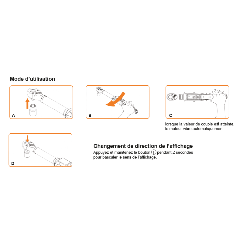 Clé dynamométrique Électronique 1/2" – Image 4
