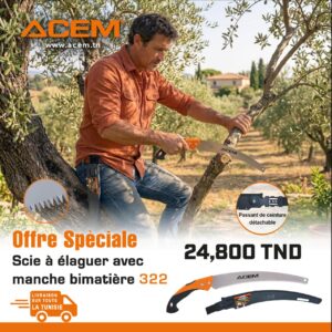 710322 - Scie à élaguer lame courbe avec manche bi-matière