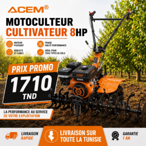773012 - Motoculteur cultivateur 8 HP MC08