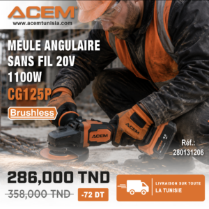131206 - Meuleuse angulaire sans fil CG125P 20V 1200W