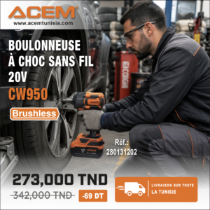 131202 - Boulonneuse à choc sans fil 20V – CW950 Professionnel