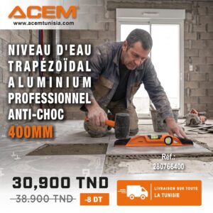 Niveau d'eau trapézoïdal Pro Anti-Choc 400 mm