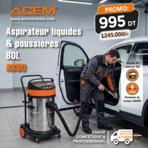 105080 - Aspirateur liquides et poussières 80L  AS80